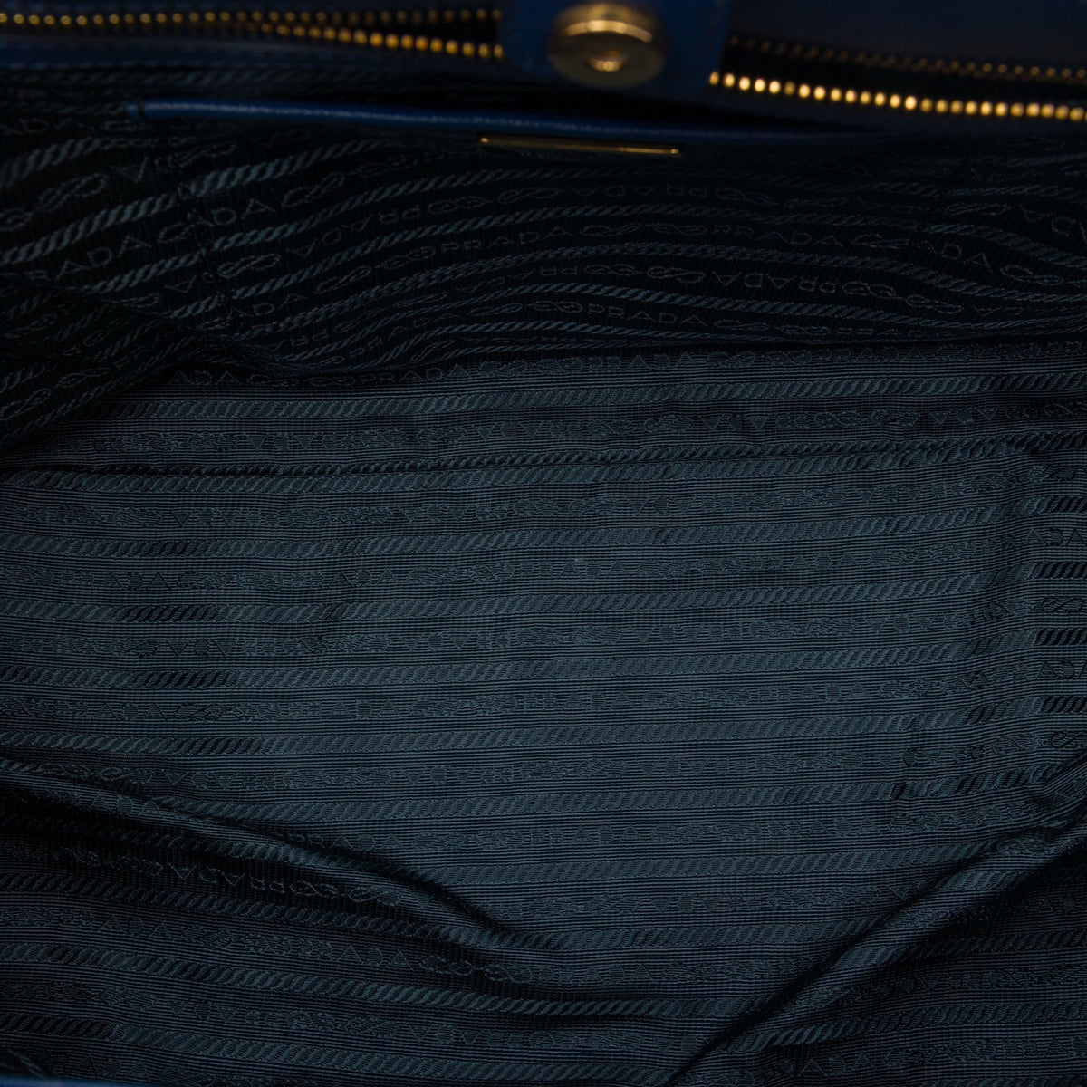 Prada Large Saffiano Lux Gardeners Tote — Blue