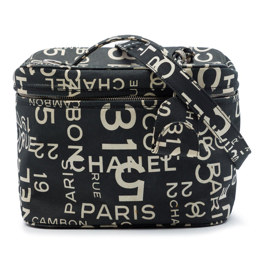 Chanel By the Sea Line Coco Print Canvas Vanity Bag