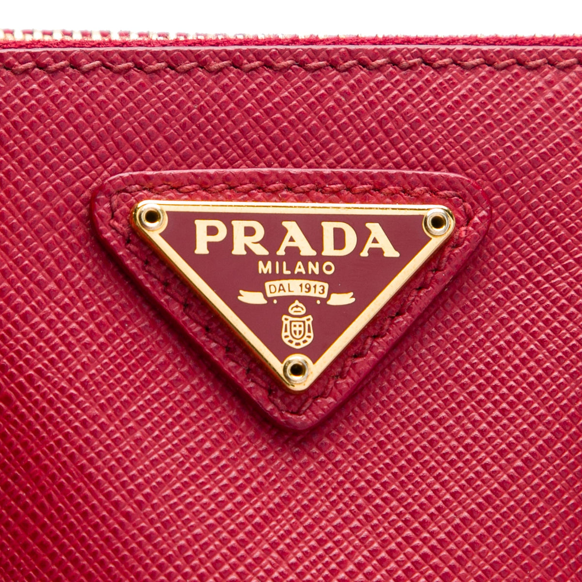 Prada Mini Saffiano Lux Galleria Double Zip Satchel