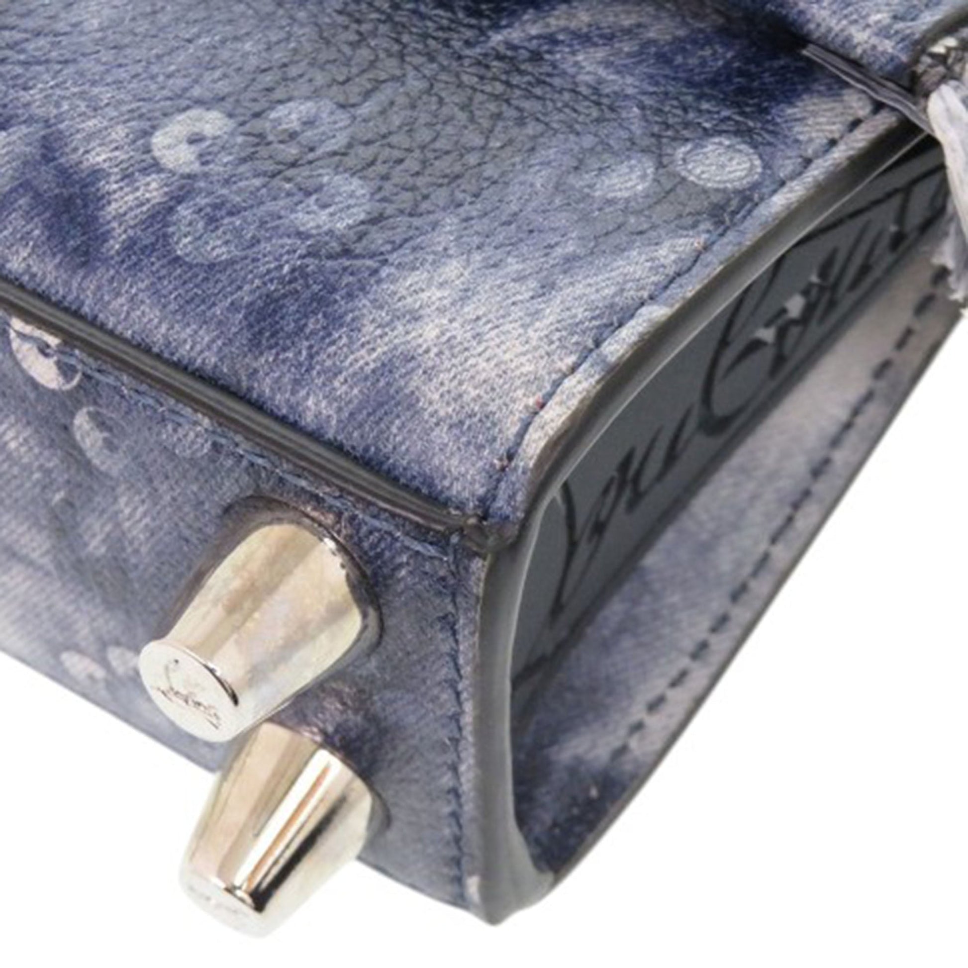 Christian Louboutin Nano Grained Calfskin Paloma Fringe Satchel