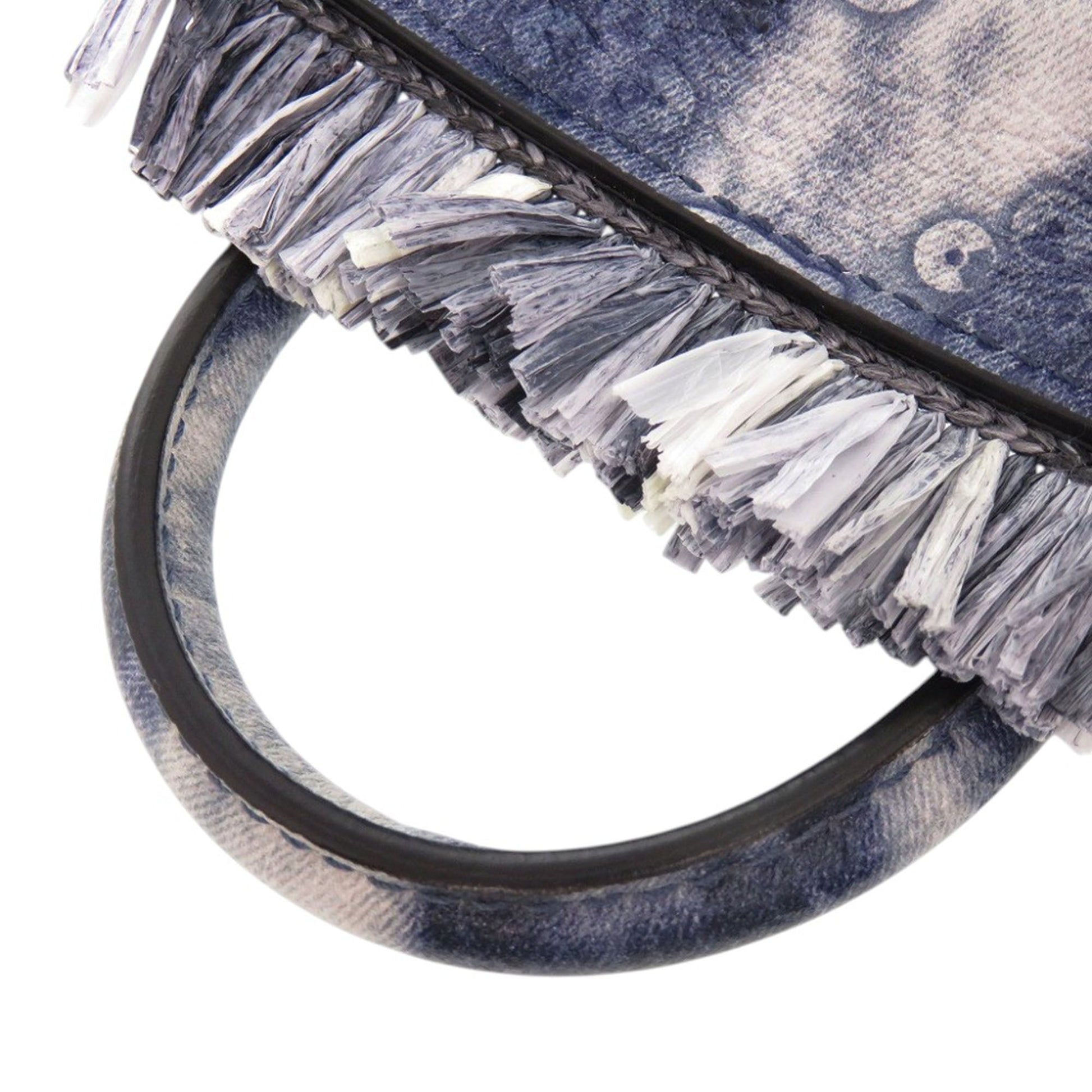 Christian Louboutin Nano Grained Calfskin Paloma Fringe Satchel
