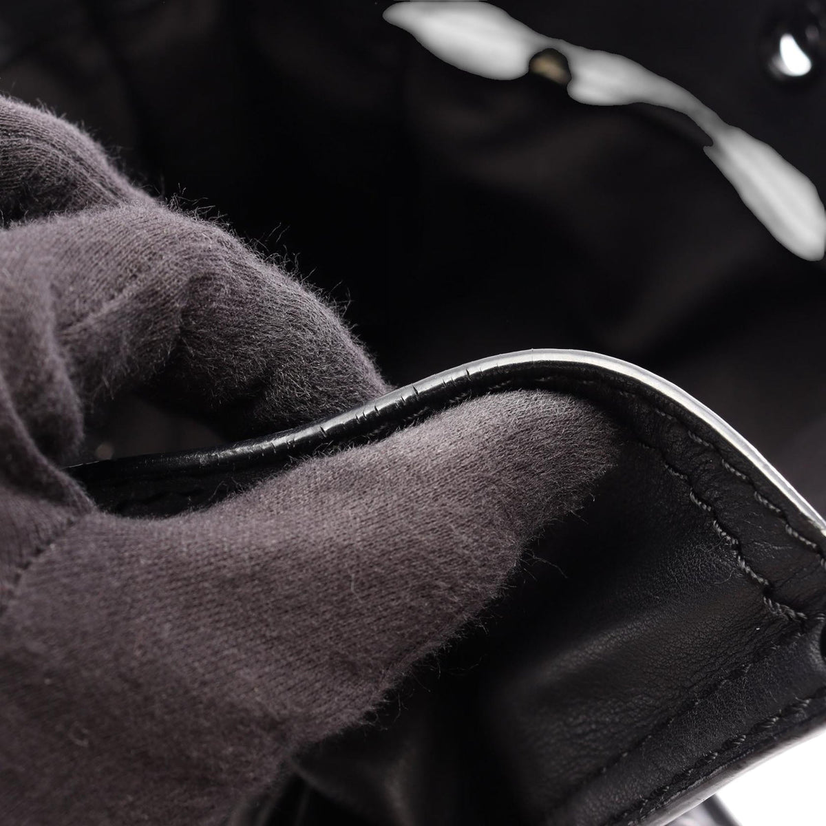 LOEWE Studded Leather Crown Tote — Black