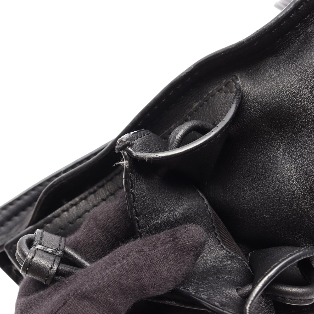 LOEWE Studded Leather Crown Tote — Black
