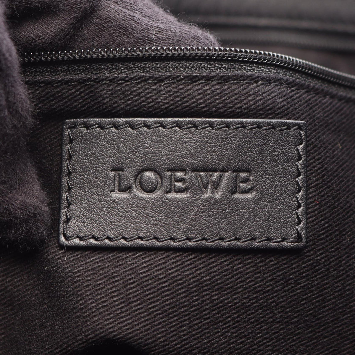 LOEWE Studded Leather Crown Tote — Black