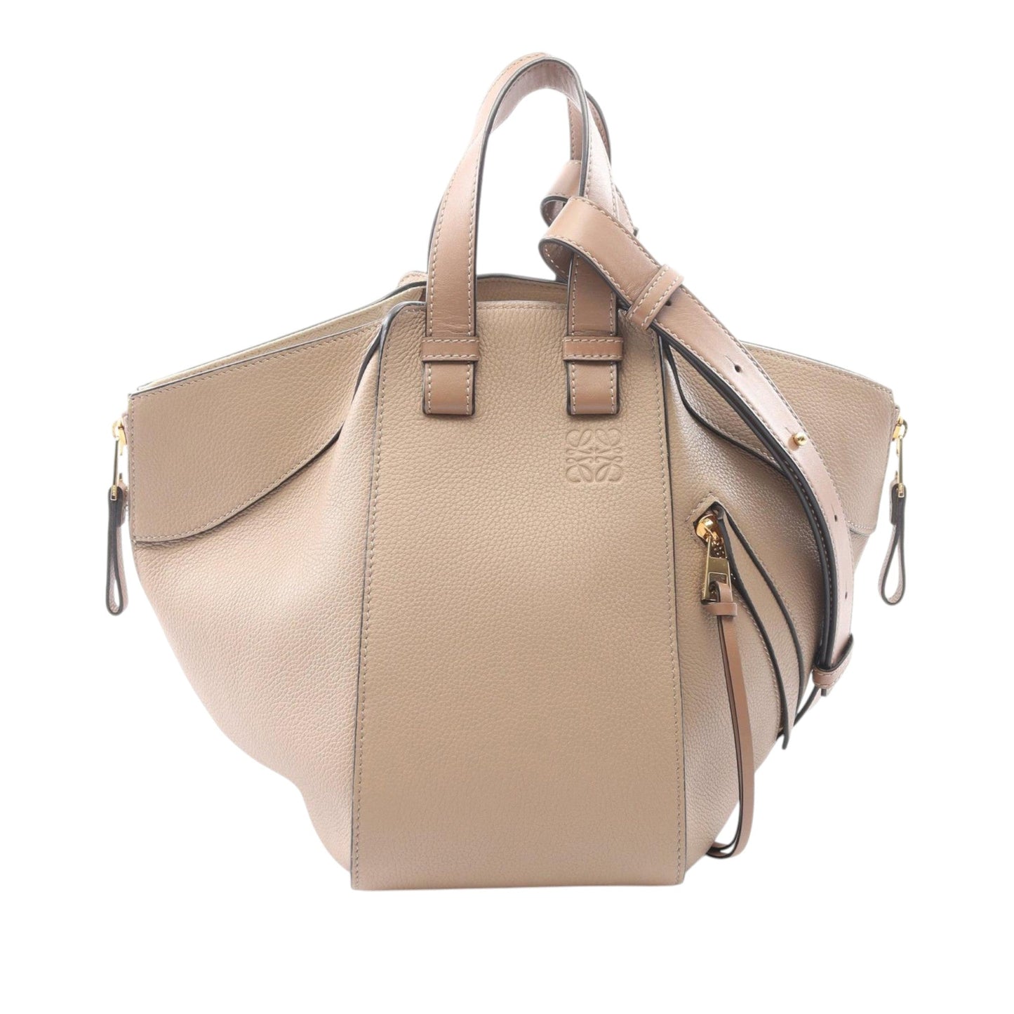 LOEWE Small Grained Calfskin Drawstring Hammock Bag