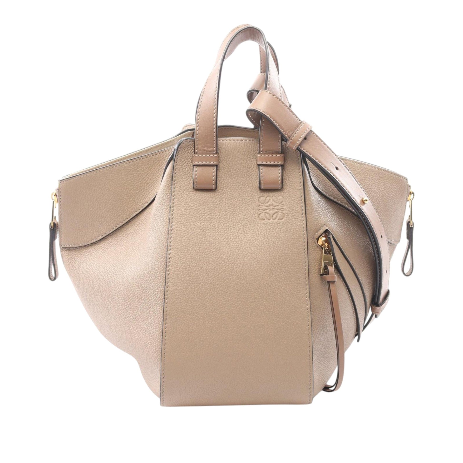 LOEWE Small Grained Calfskin Drawstring Hammock Bag