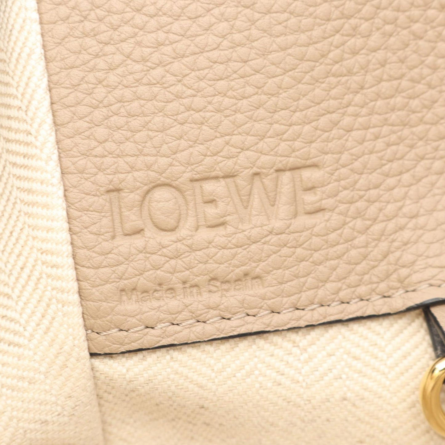 LOEWE Small Grained Calfskin Drawstring Hammock Bag