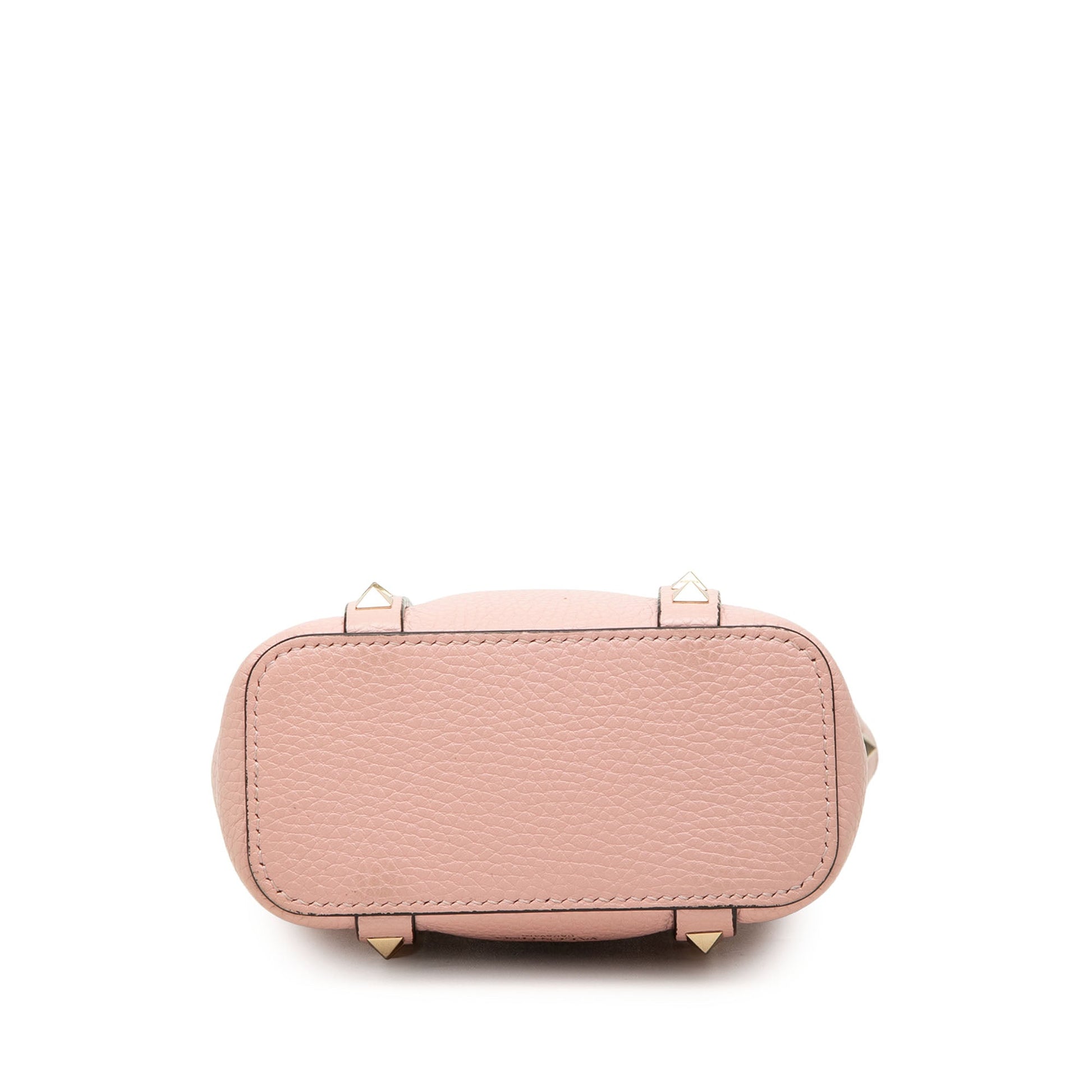 Valentino Pebbled Calfskin Rockstud Chain Tote