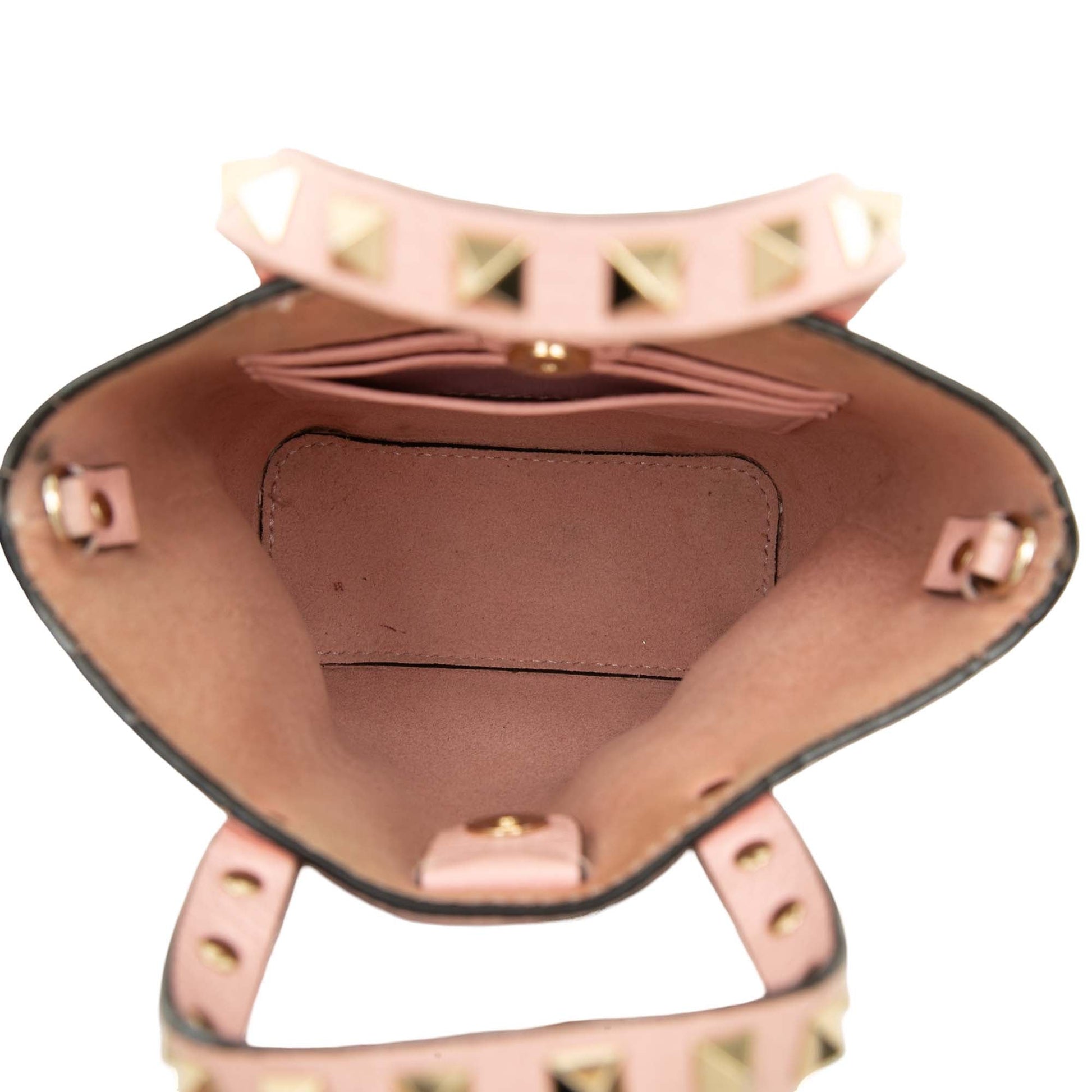 Valentino Pebbled Calfskin Rockstud Chain Tote