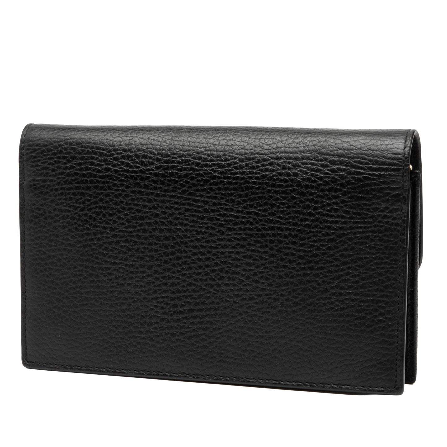 Gucci Leather Interlocking G Dollar Wallet on Chain