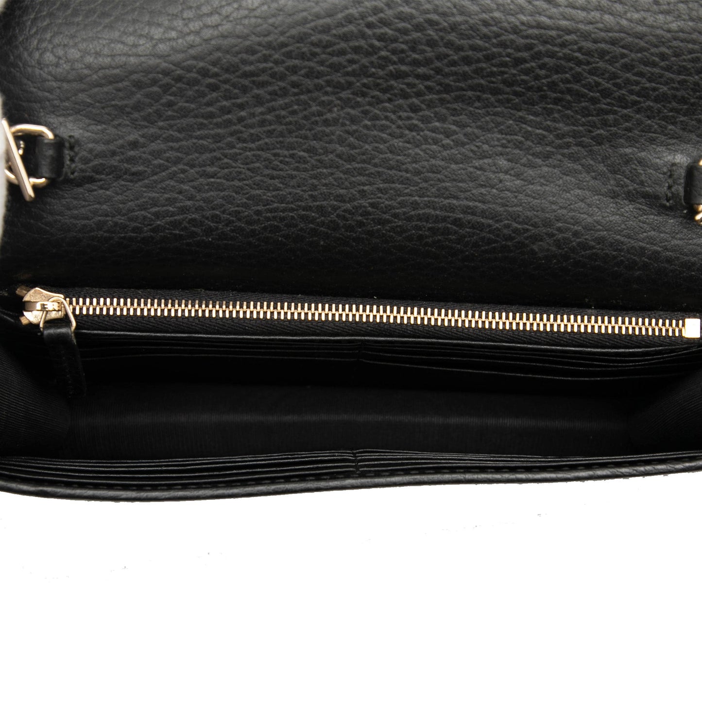 Gucci Leather Interlocking G Dollar Wallet on Chain