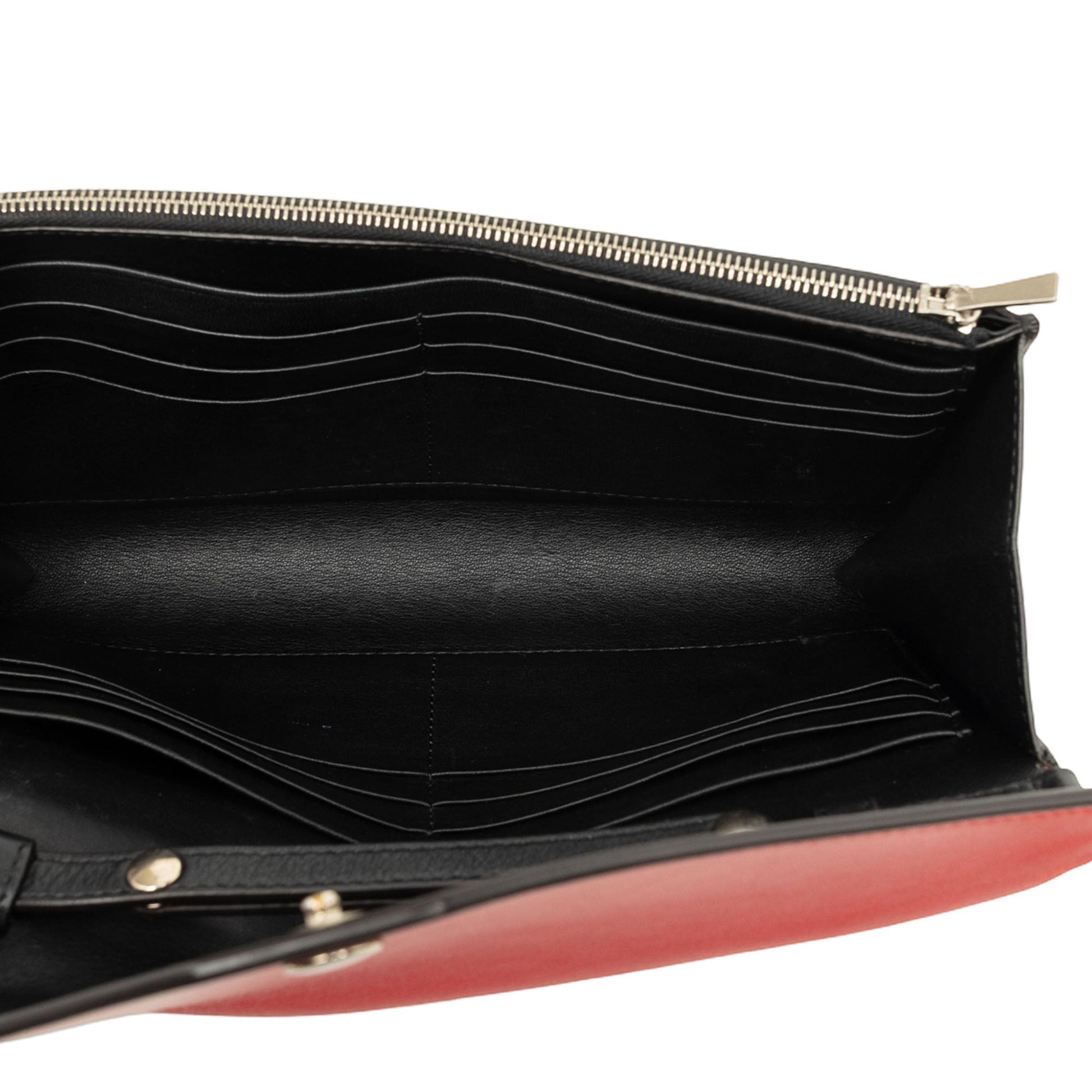 Celine Medium Tricolor Leather Pocket Envelope Flap on Chain