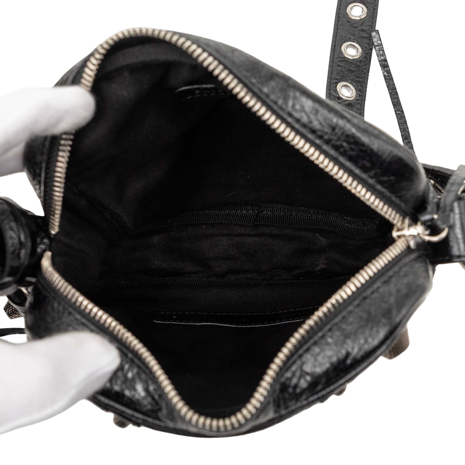 Balenciaga Lambskin Motocross Le Cagole Messenger Bag