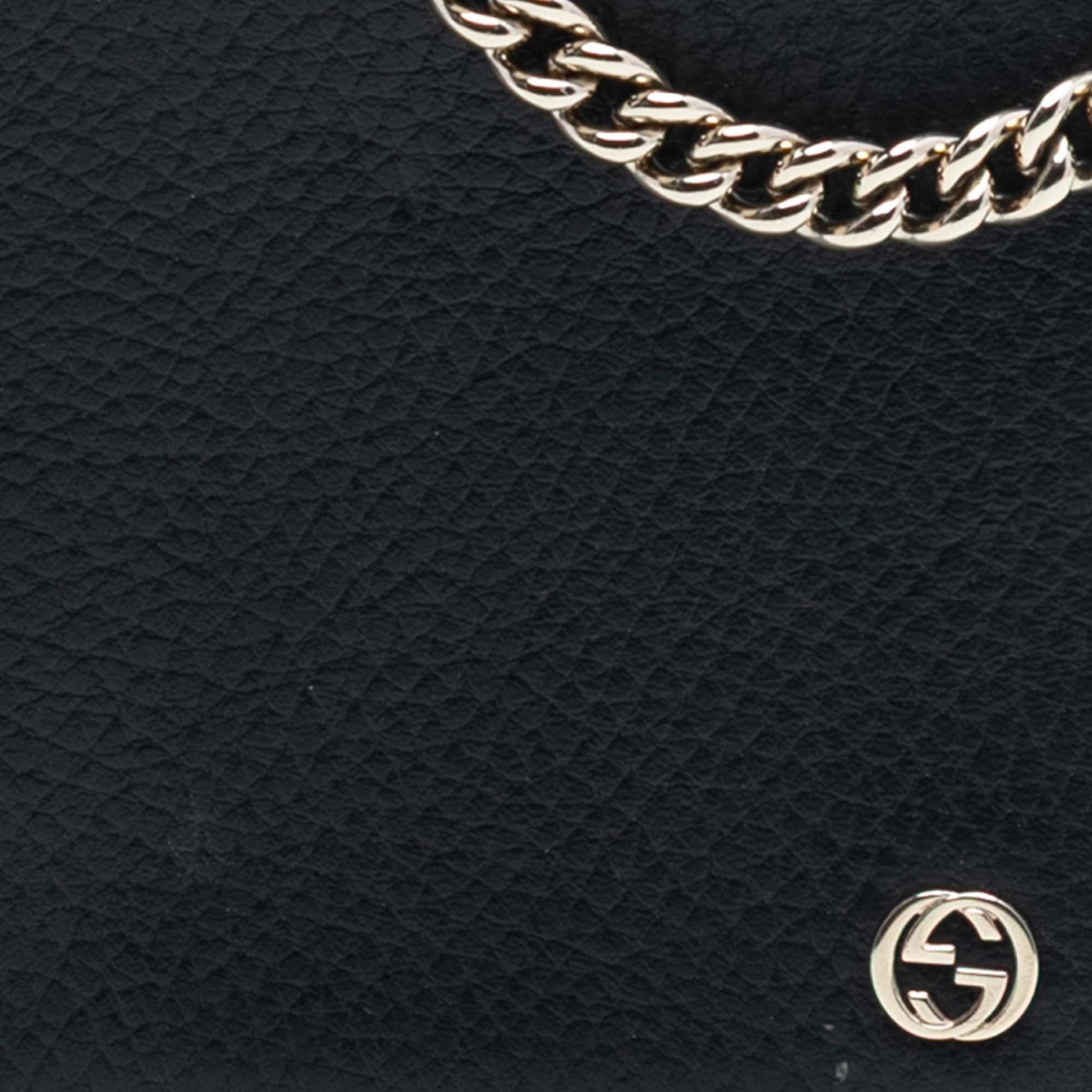 Gucci Leather Betty Wallet on Chain