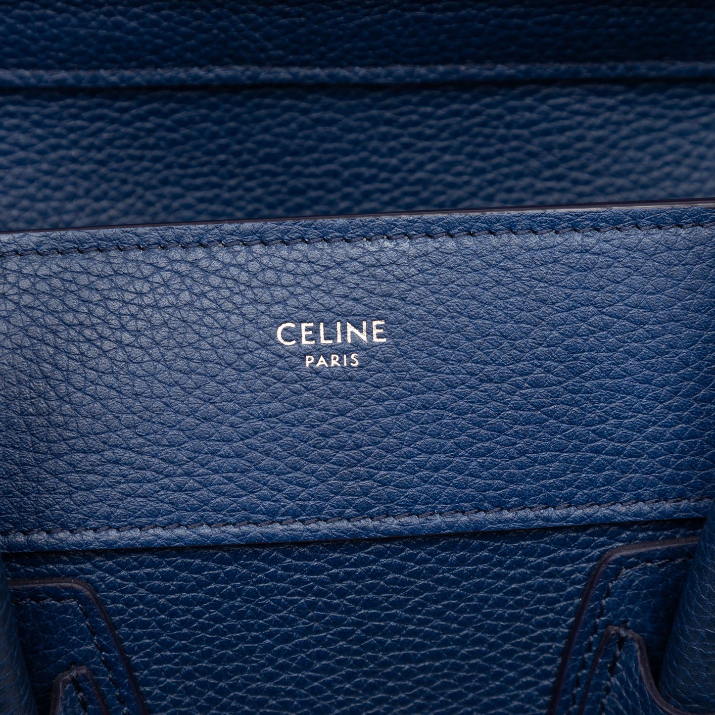 Celine Mini Leather Luggage Tote
