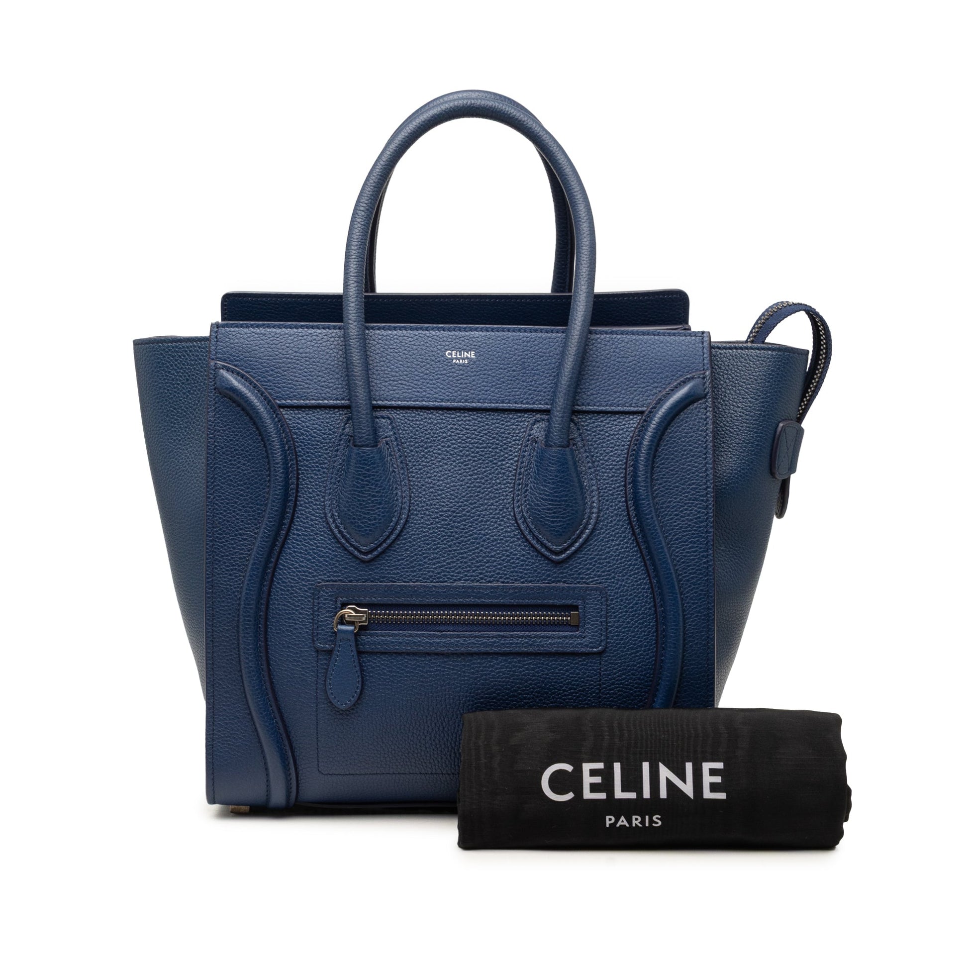 Celine Mini Leather Luggage Tote