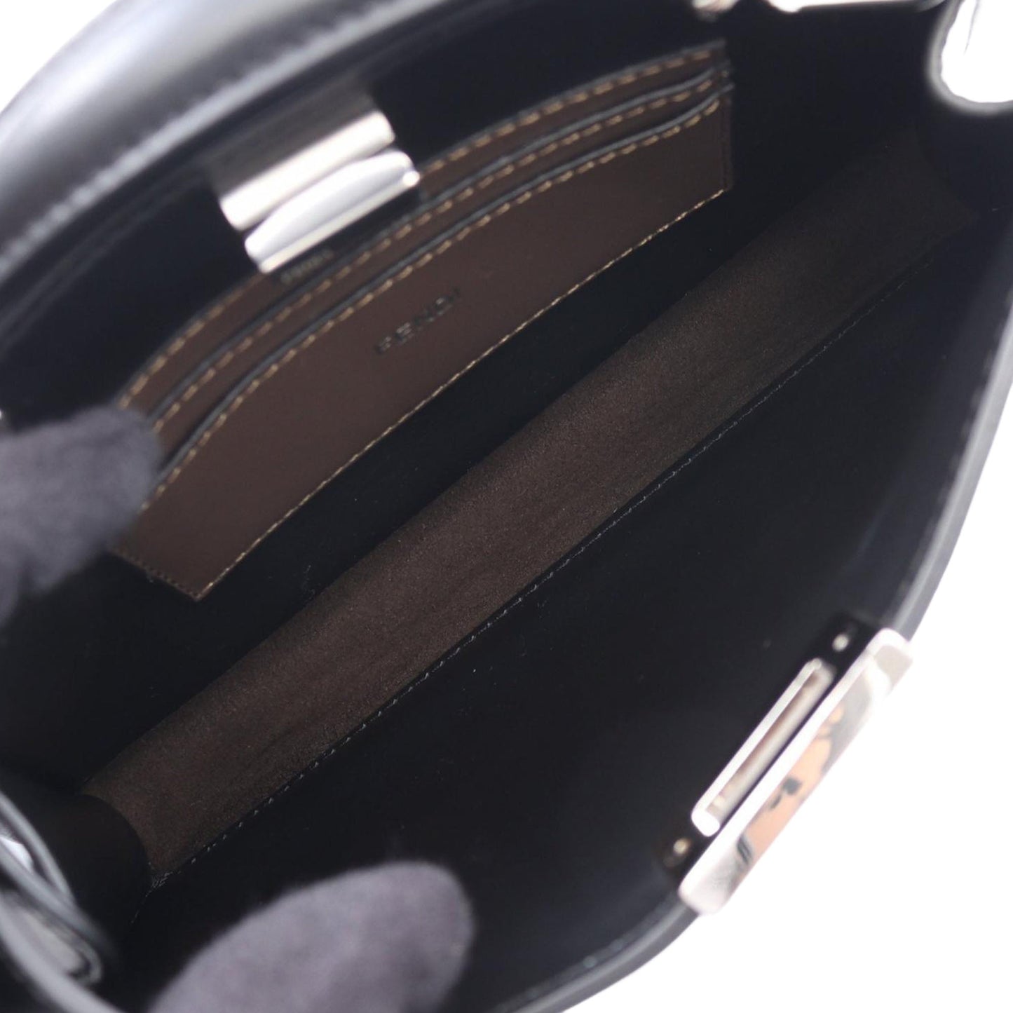 Fendi Small Zucca Canvas Peekaboo Iseeu XCross Satchel