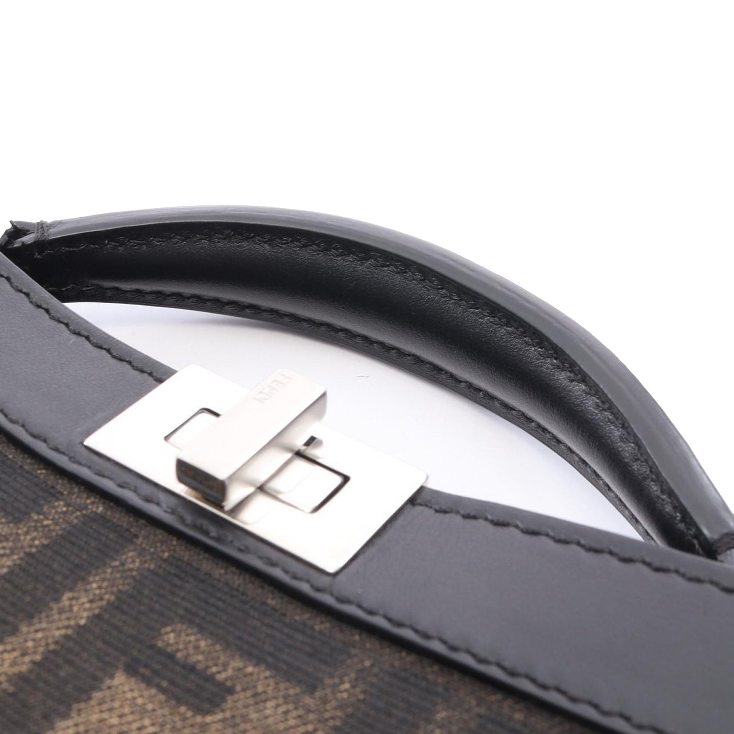 Fendi Small Zucca Canvas Peekaboo Iseeu XCross Satchel
