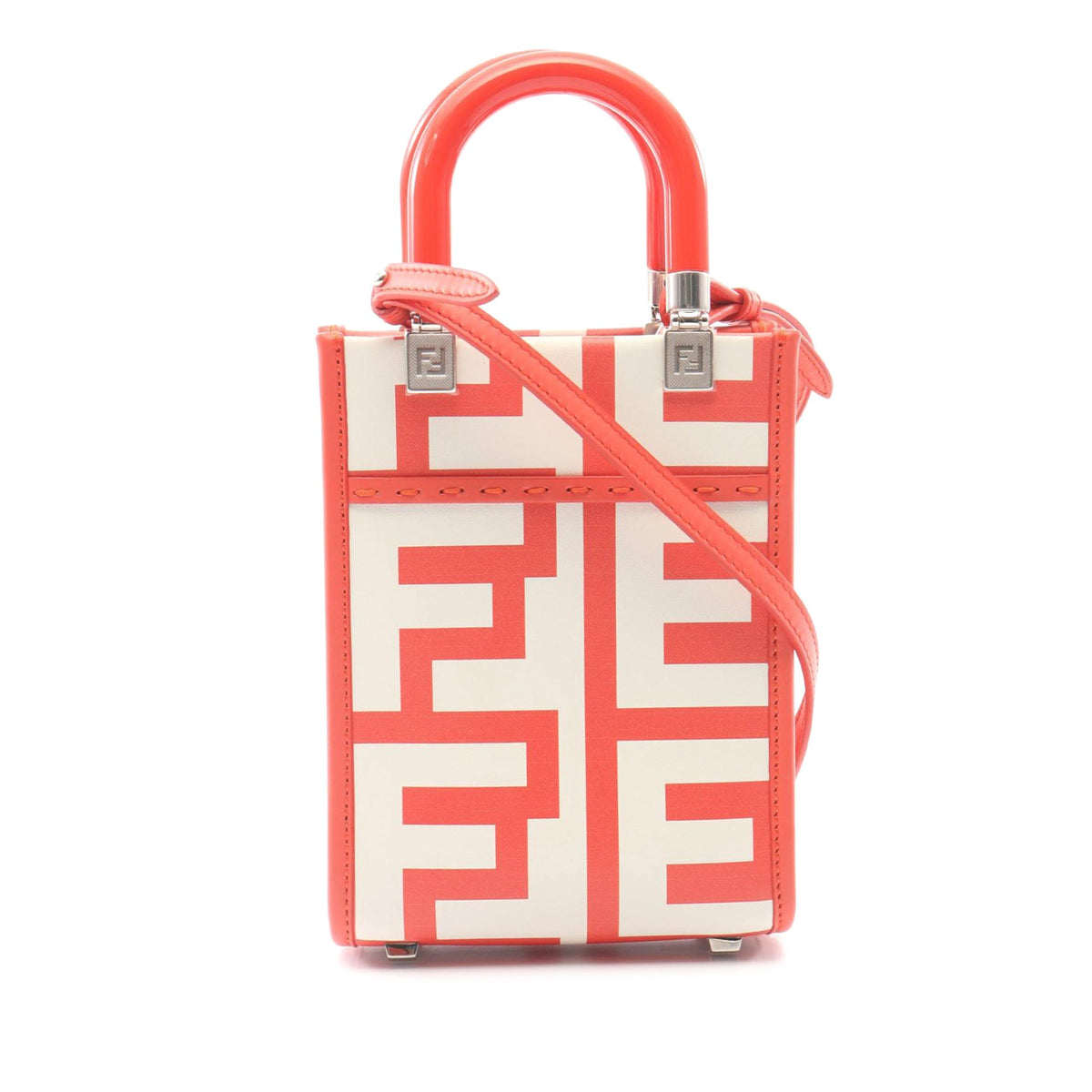 Fendi Marc Jacobs Mini Leather Sunshine Shopper Tote