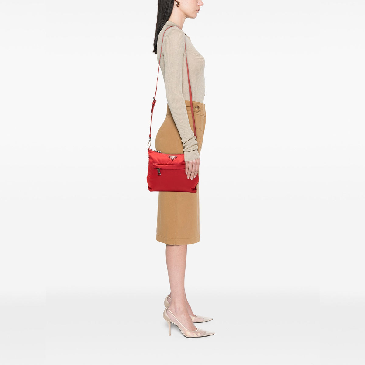 Prada Tessuto Zip Top Crossbody