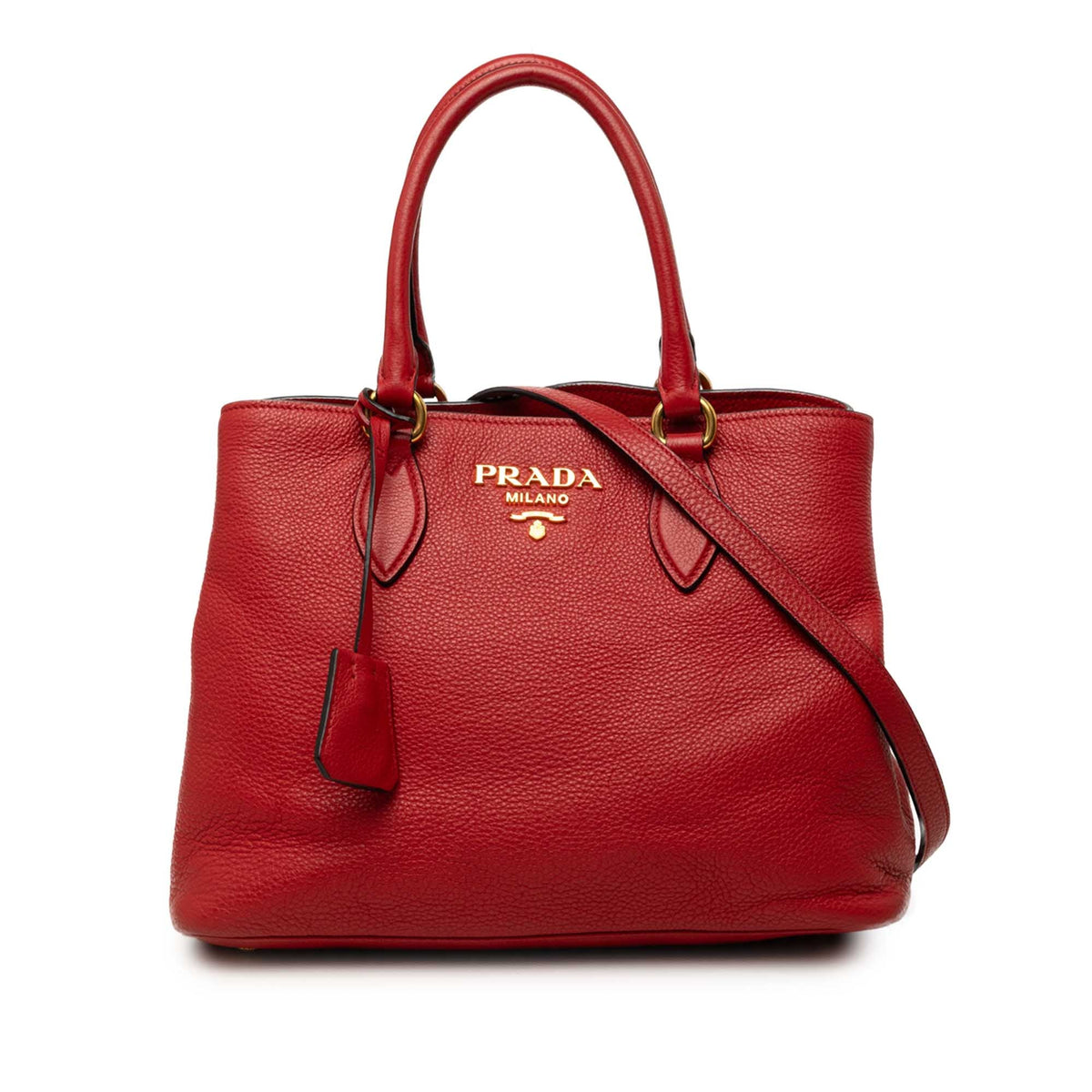 Prada Vitello Daino Open Convertible Tote