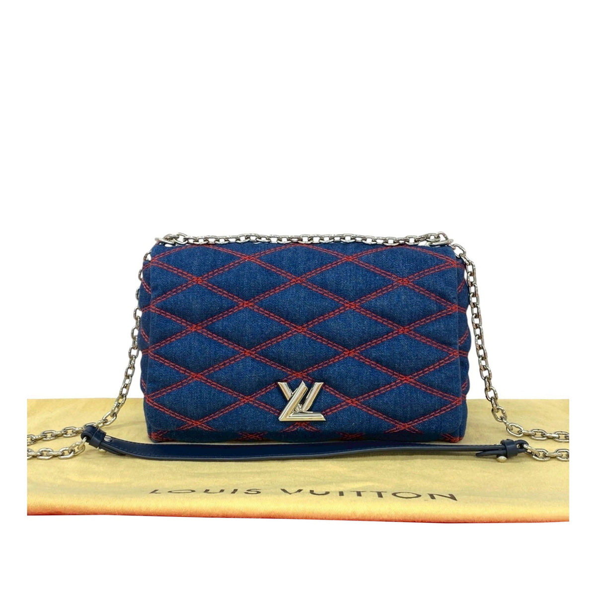 Louis Vuitton Malletage Denim GO 14 MM
