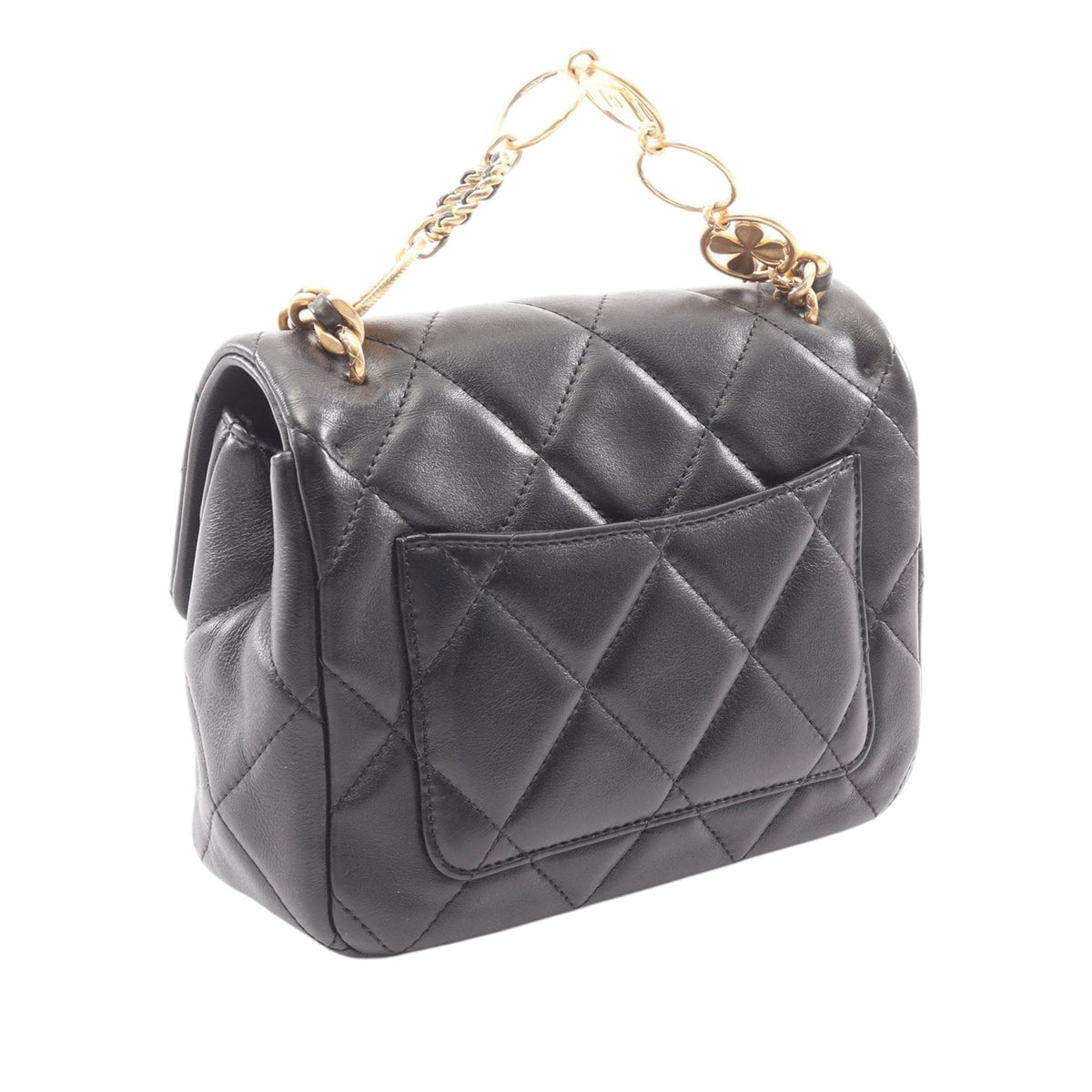 Chanel Mini Square Quilted Lambskin Lucky Charms Chain Flap