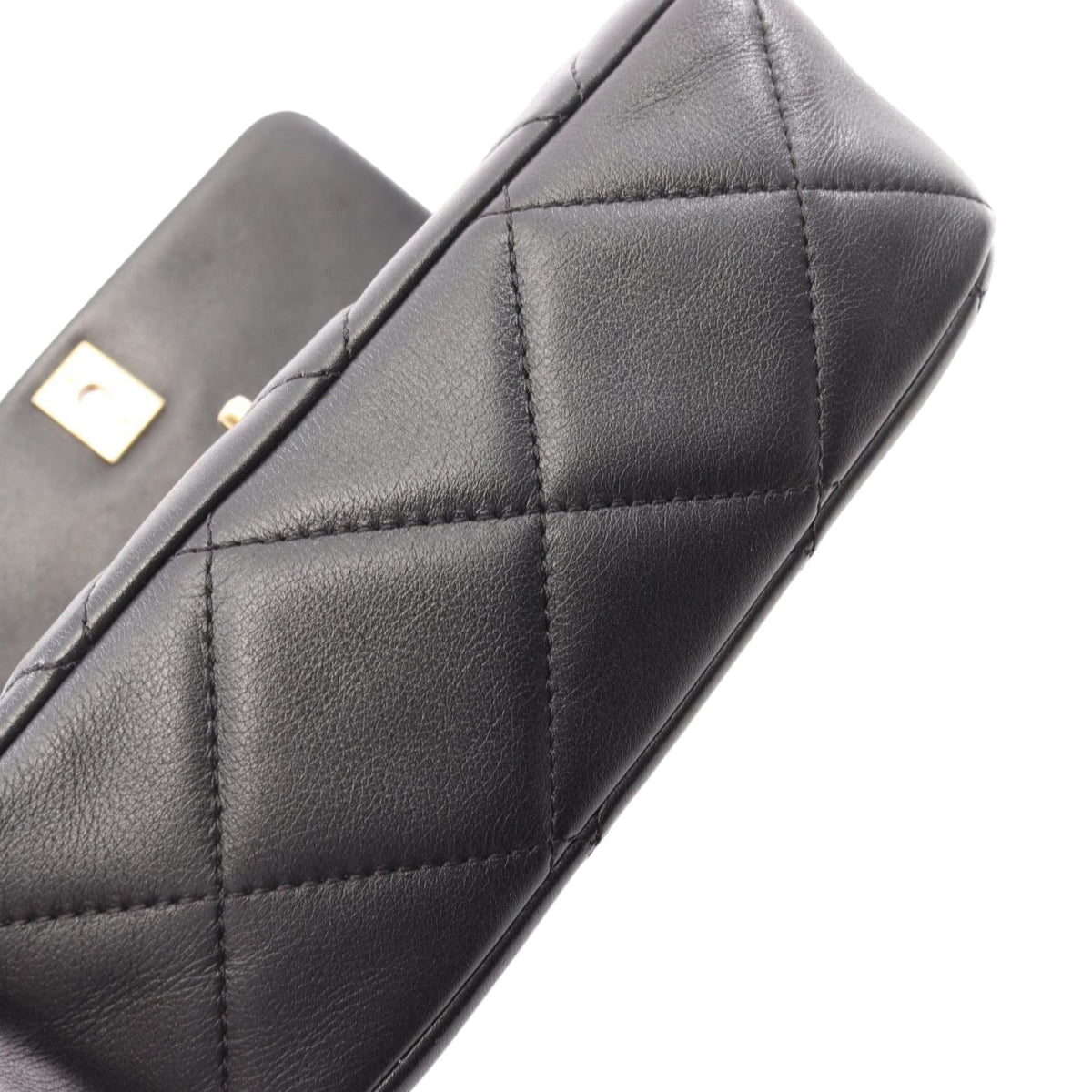 Chanel Mini Square Quilted Lambskin Lucky Charms Chain Flap