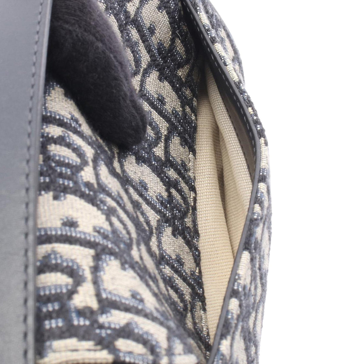 Dior Mini Oblique Canvas Saddle Bag