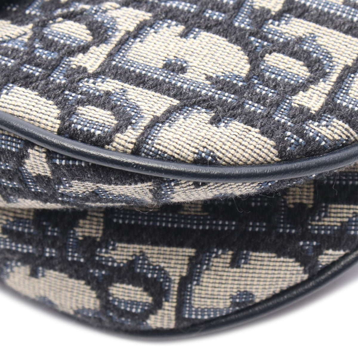 Dior Mini Oblique Canvas Saddle Bag