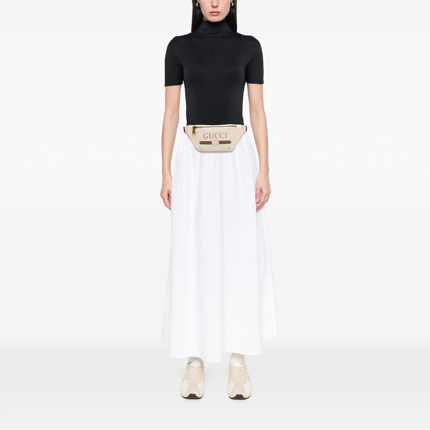 Gucci Small Grained Calfskin Logo Belt Bag