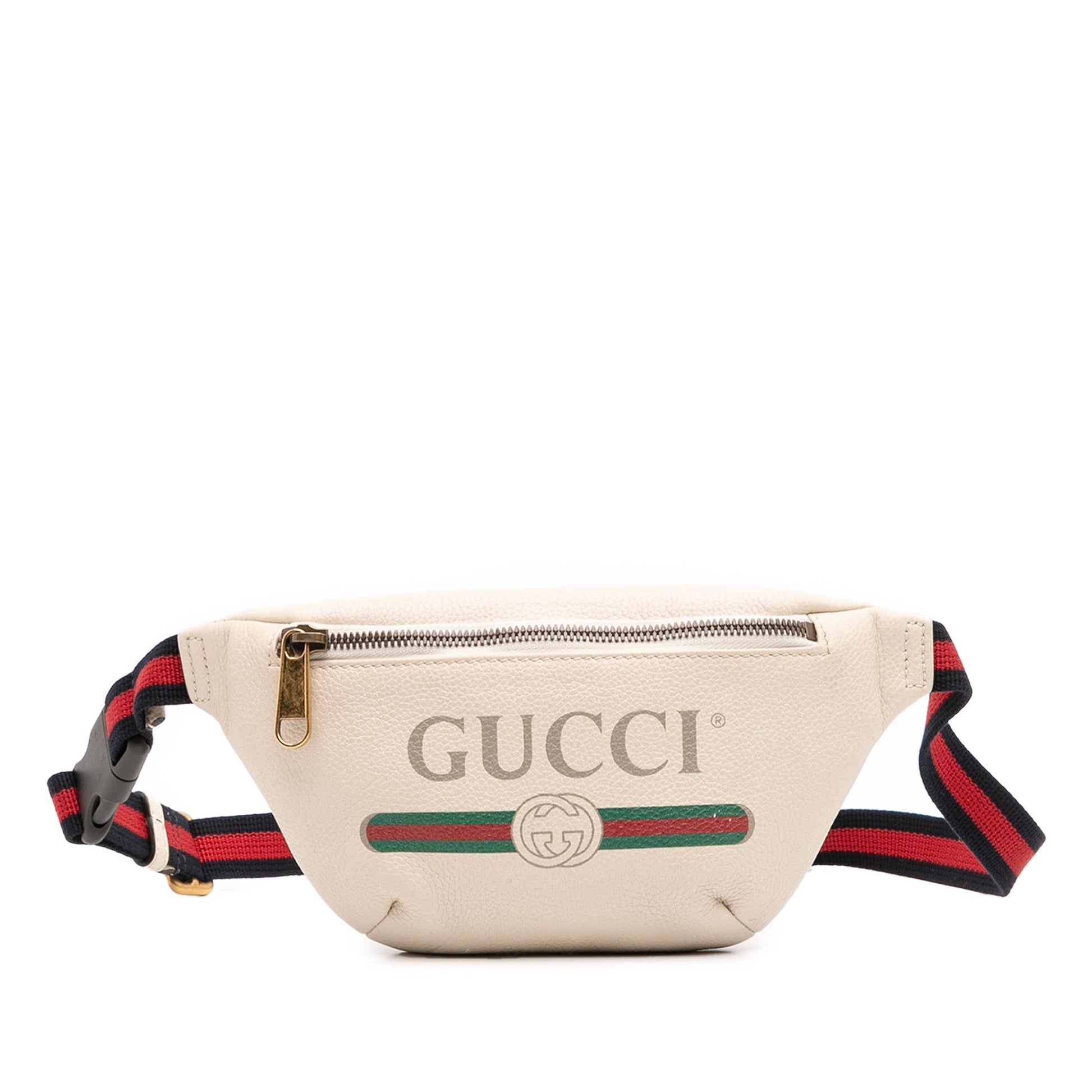 Gucci Small Grained Calfskin Logo Belt Bag