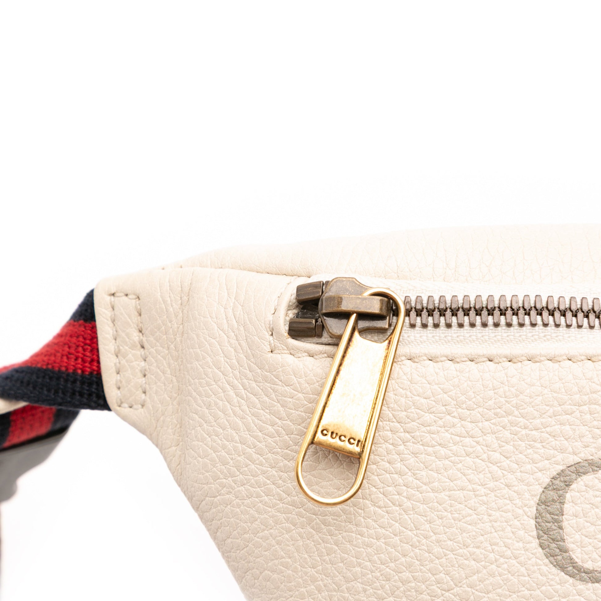 Gucci Small Grained Calfskin Logo Belt Bag