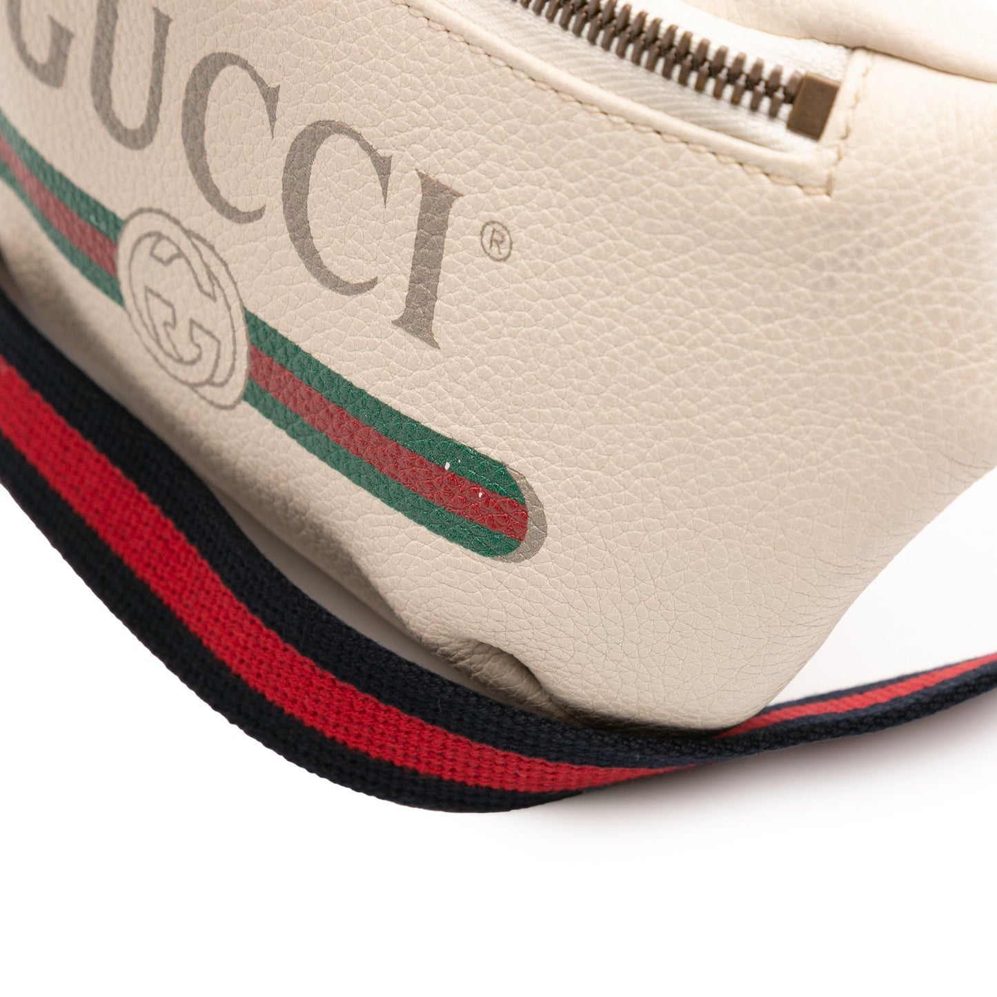 Gucci Small Grained Calfskin Logo Belt Bag