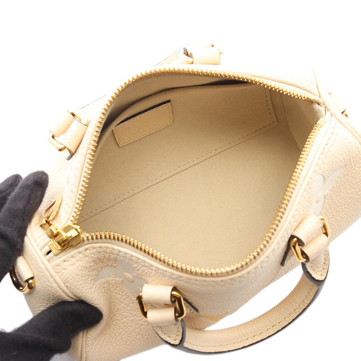 Louis Vuitton Monogram Empreinte Giant By The Pool Papillon BB — Beige