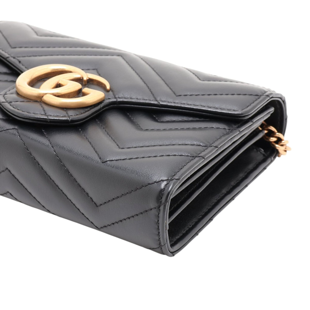 Gucci GG Marmont Matelasse Calfskin Wallet On Chain
