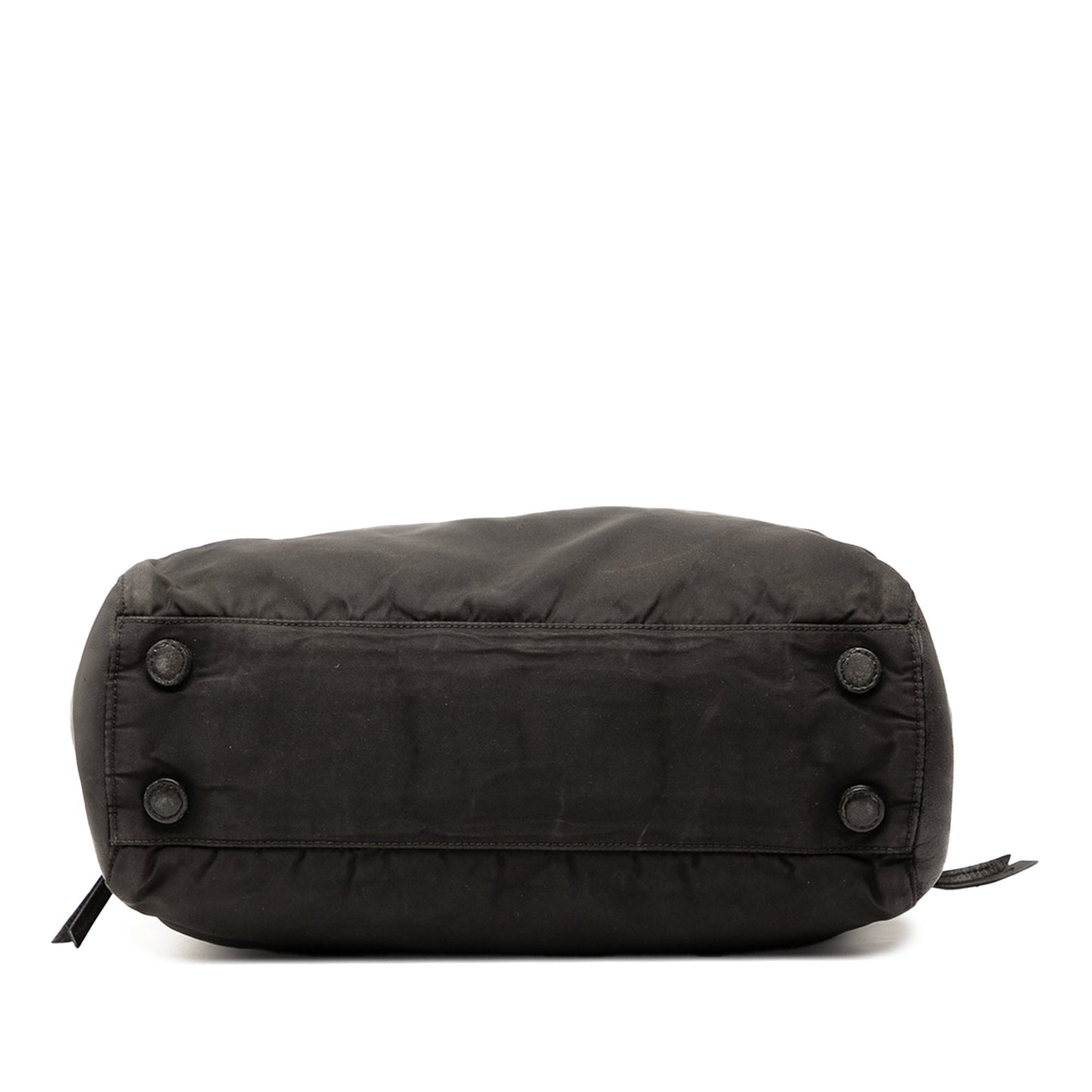 Prada Vitello Trimmed Tessuto Pockets Tote