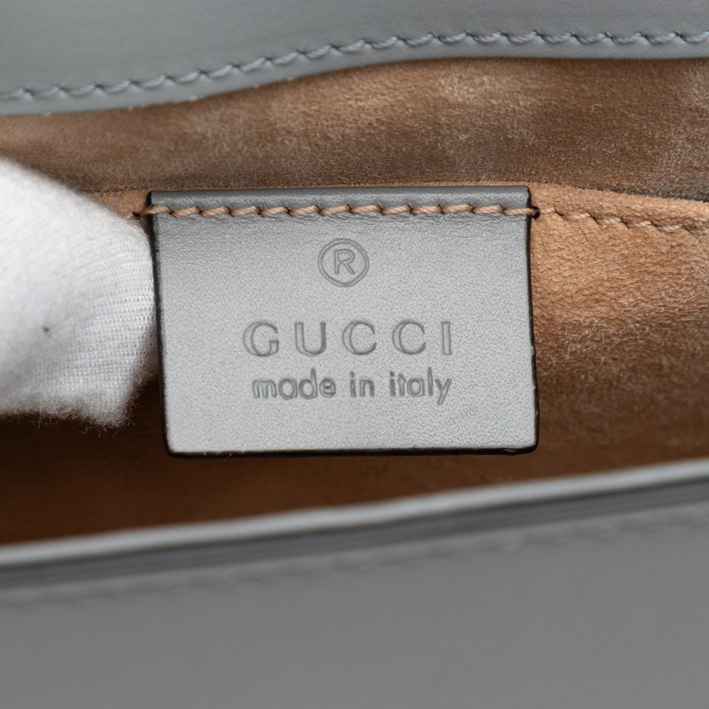 Gucci Mini Leather Web Sylvie Chain Crossbody