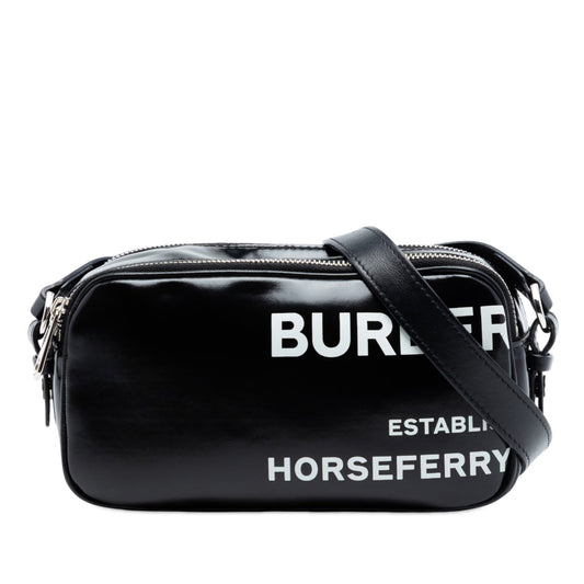 Burberry Coated Canvas Horseferry Camera Bag