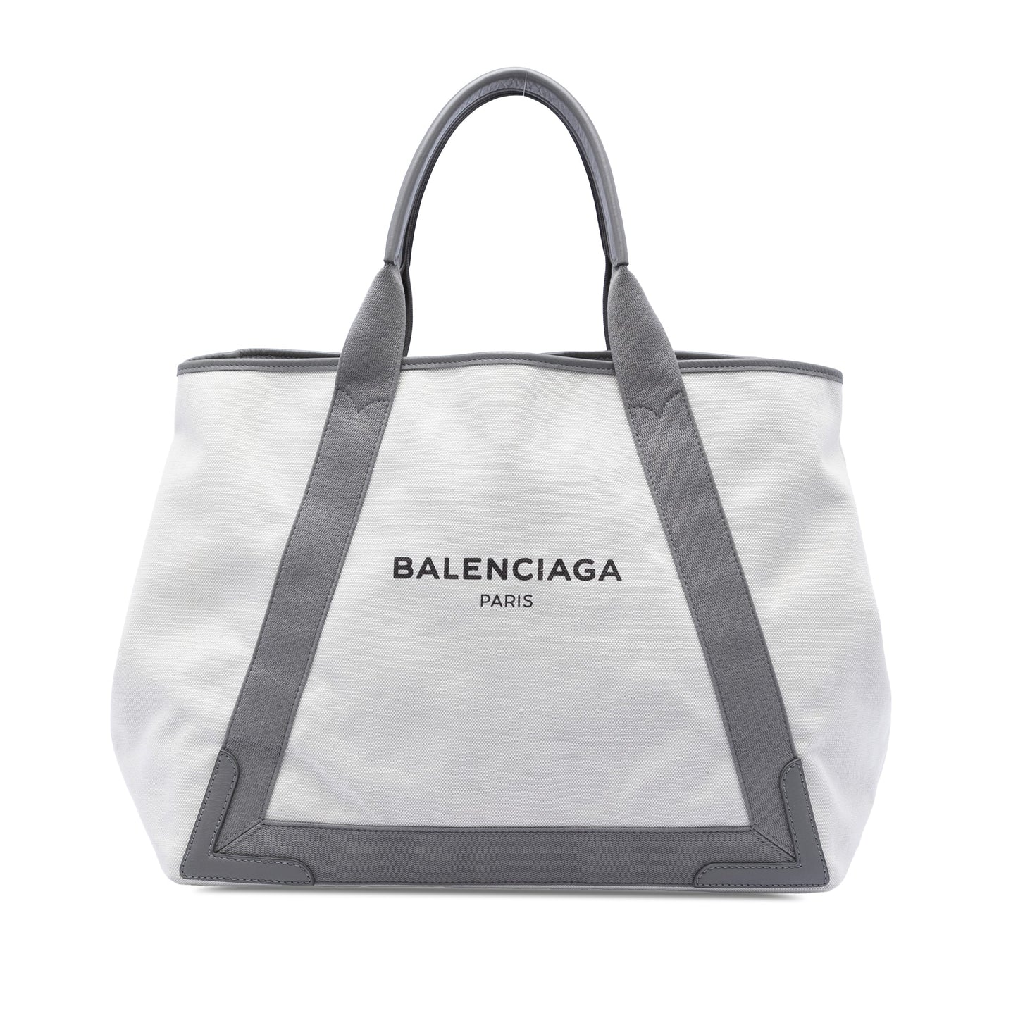 Balenciaga Canvas Navy Cabas Tote M