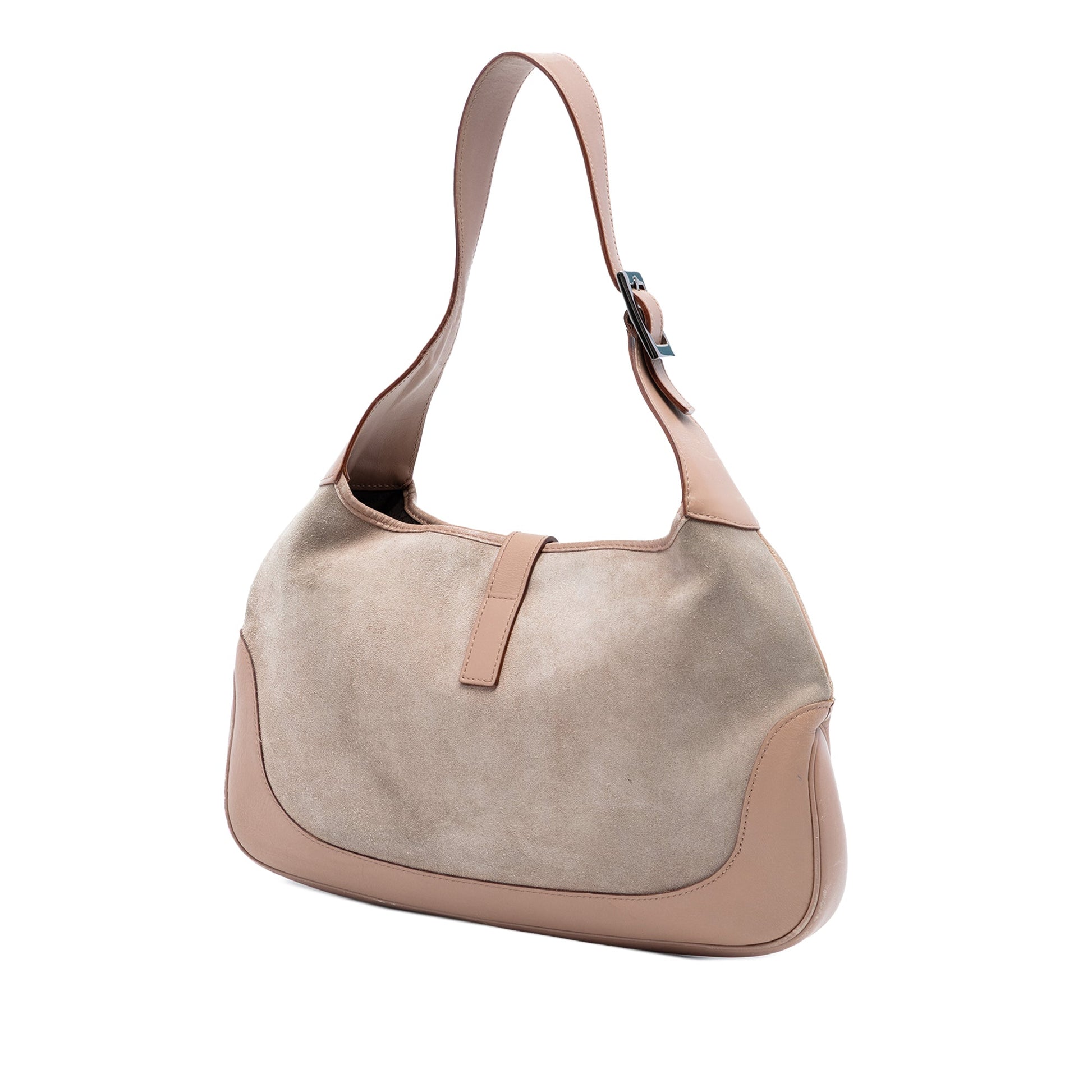 Suede Web Jackie Shoulder Bag