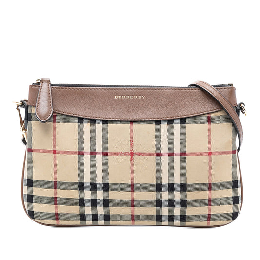 Burberry Haymarket Check Canvas Peyton Crossbody