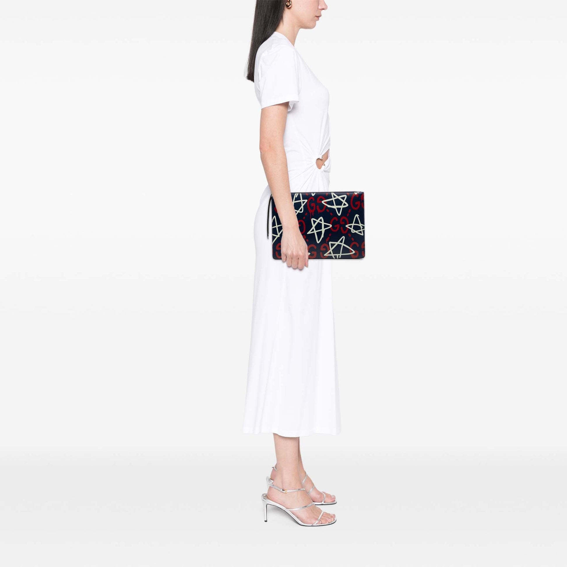Gucci Calfskin Gucci Ghost Clutch