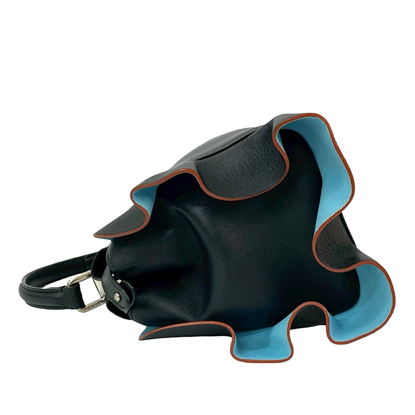 Fendi Mini Bicolor Nappa Waves Peekaboo Iconic Satchel