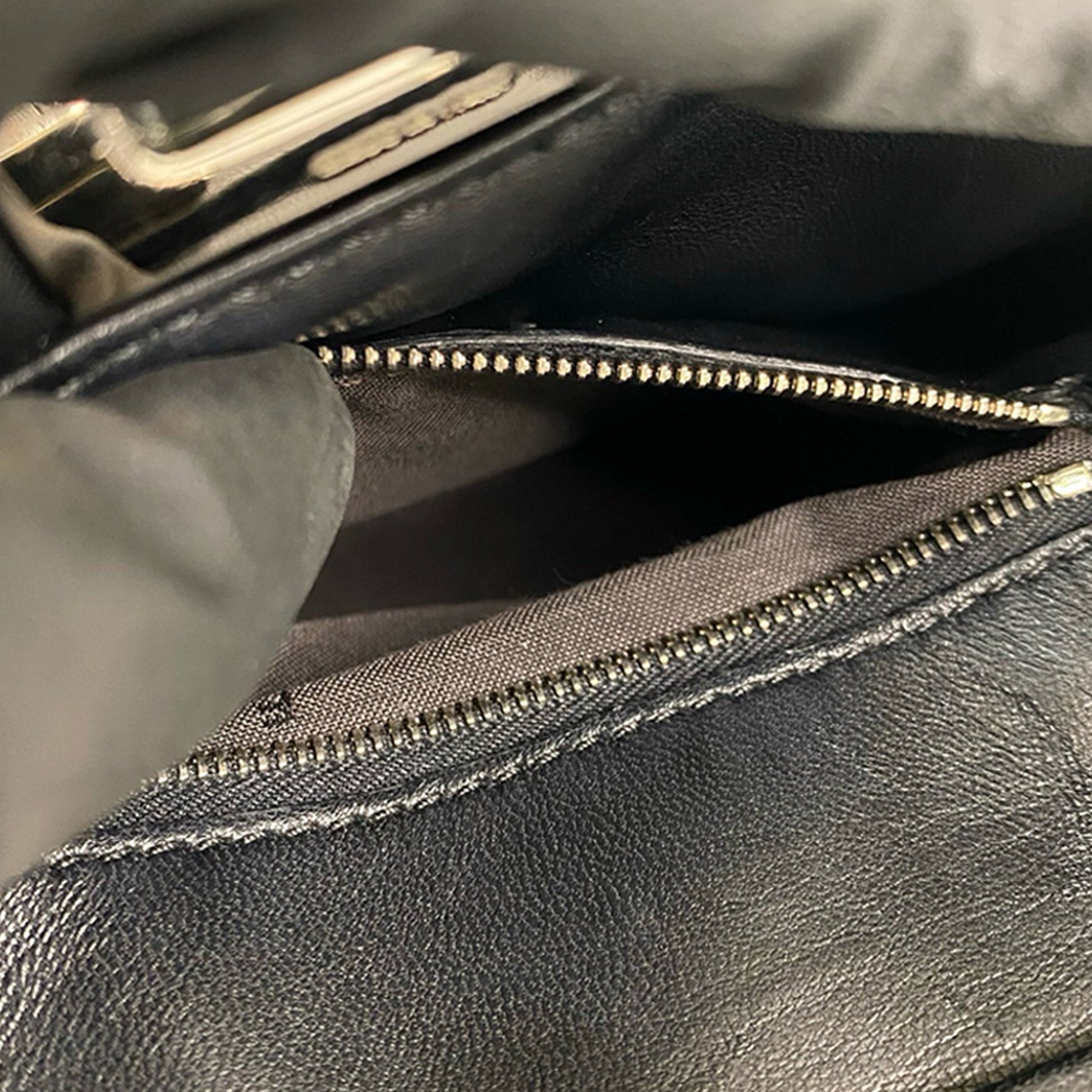 Fendi Mini Bicolor Nappa Waves Peekaboo Iconic Satchel