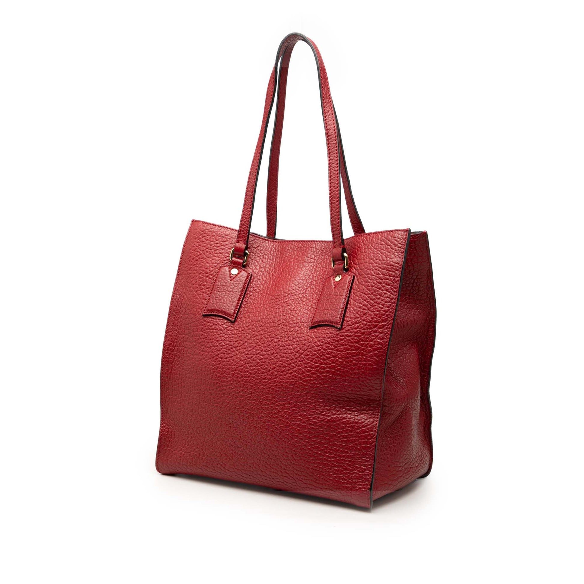 Burberry Grained Calfskin Heritage Woodbury Tote