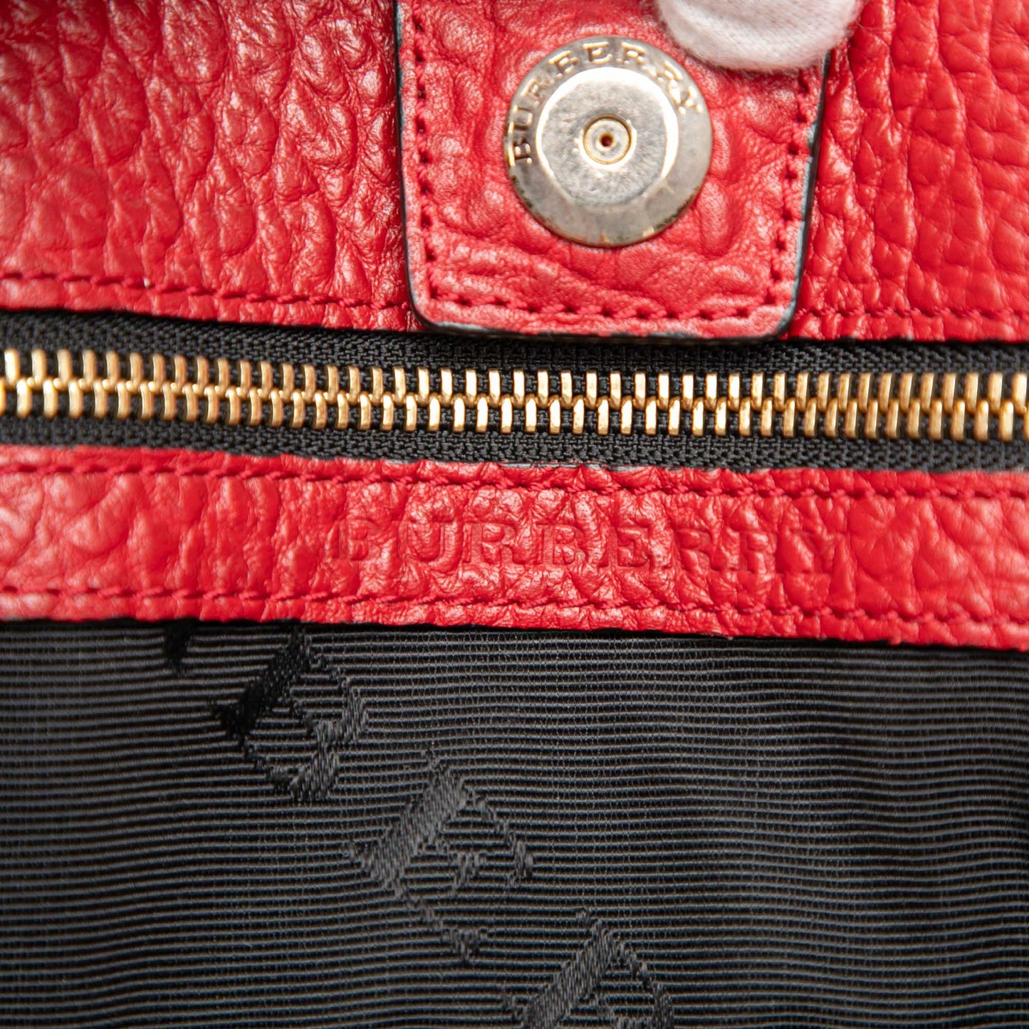 Burberry Grained Calfskin Heritage Woodbury Tote