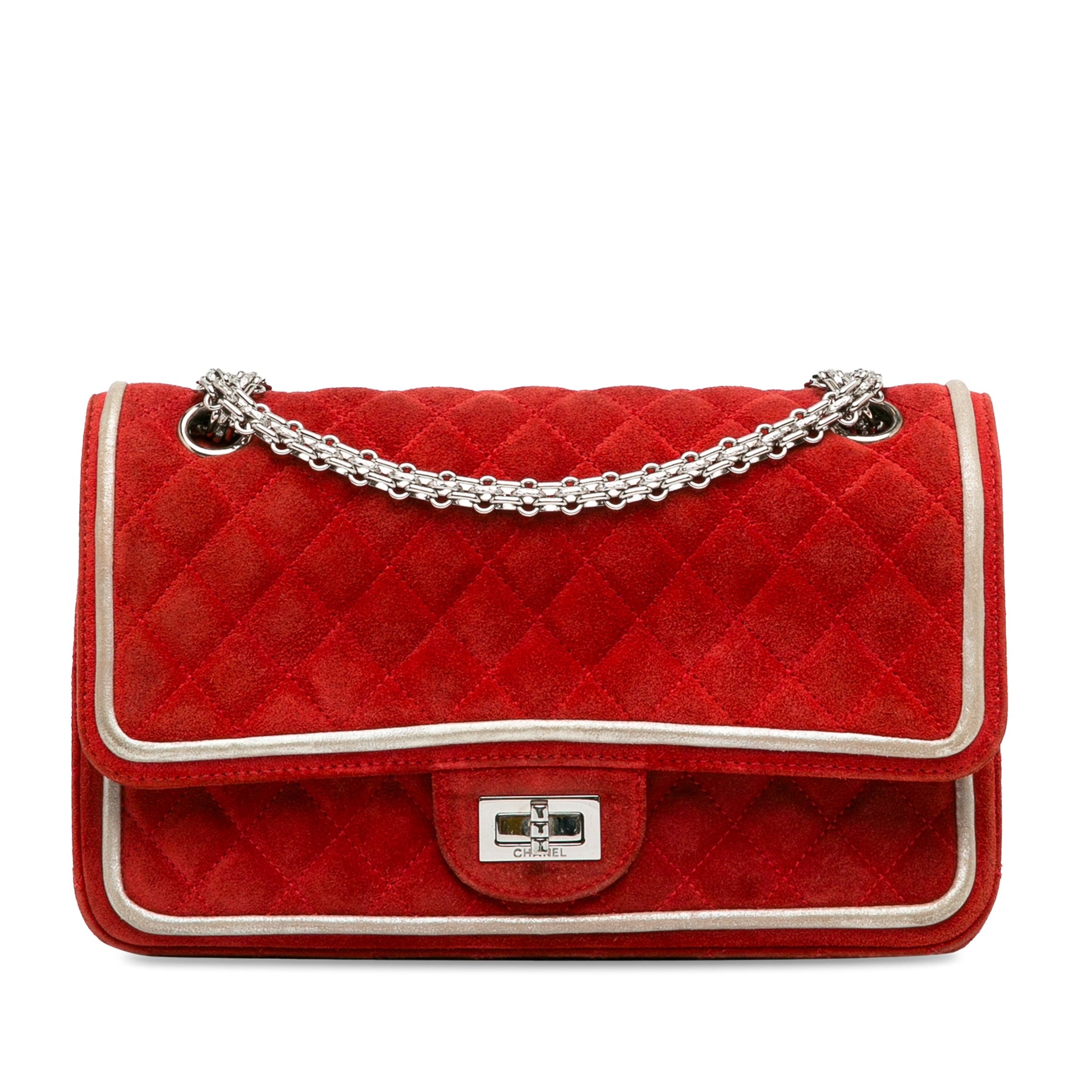 Chanel Medium Suede Re-issue 2.55 Double Flap