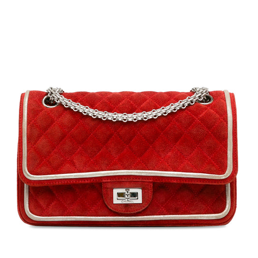 Chanel Medium Suede Re-issue 2.55 Double Flap