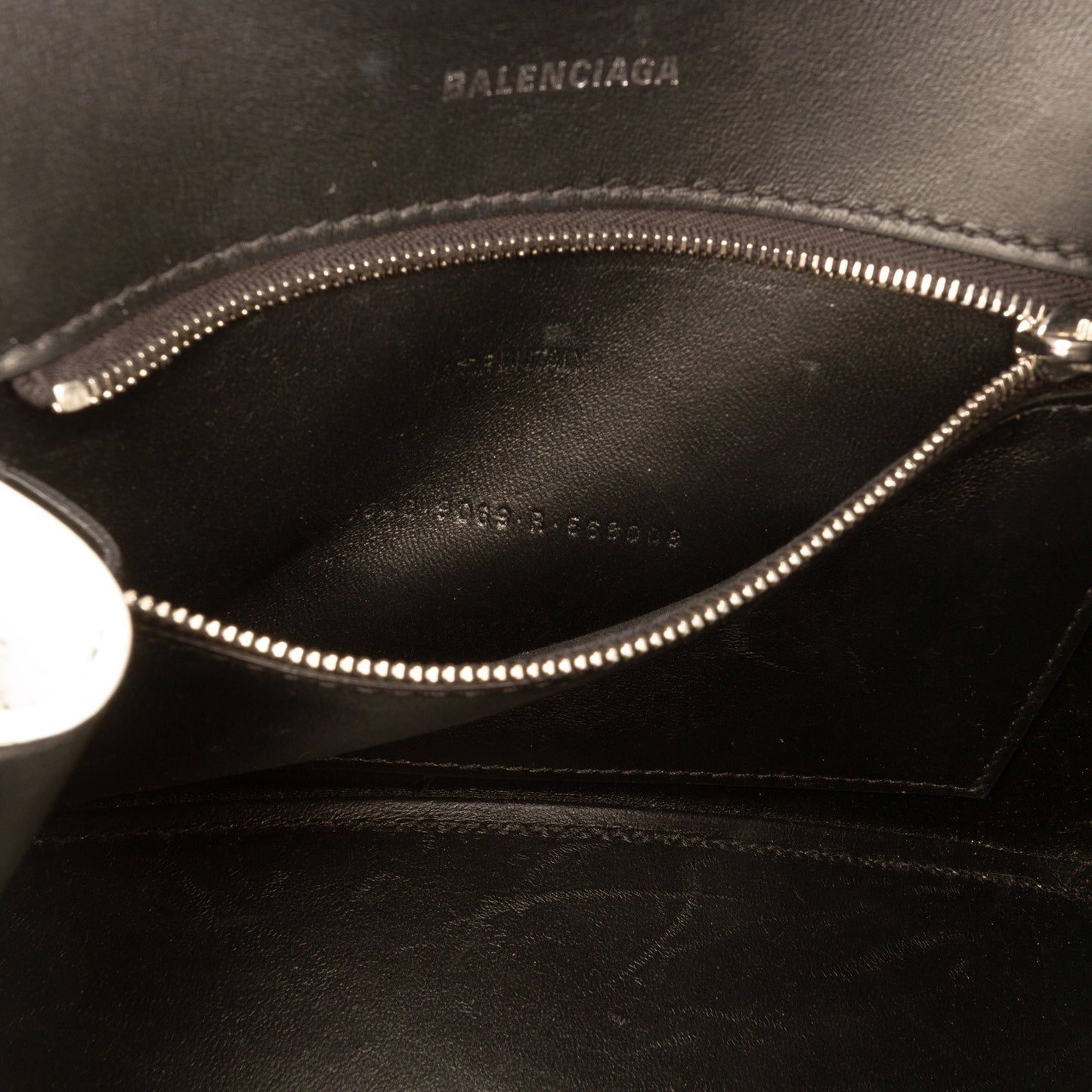Small Smooth Calfskin Sprayed Polka Dot Hourglass Satchel